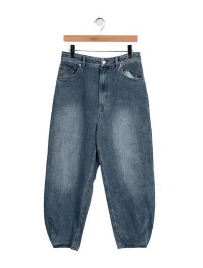 Pre-owned Tibi High-rise Wide Leg Jeans In Blue