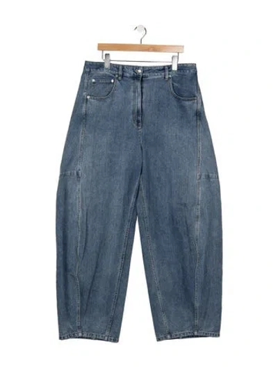 Pre-owned Tibi High-rise Wide Leg Jeans In Blue