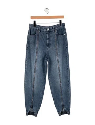 Pre-owned Tibi High-rise Wide Leg Jeans In Blue