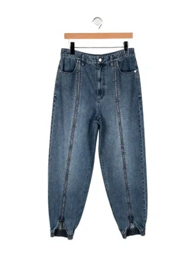 Pre-owned Tibi High-rise Wide Leg Jeans In Blue