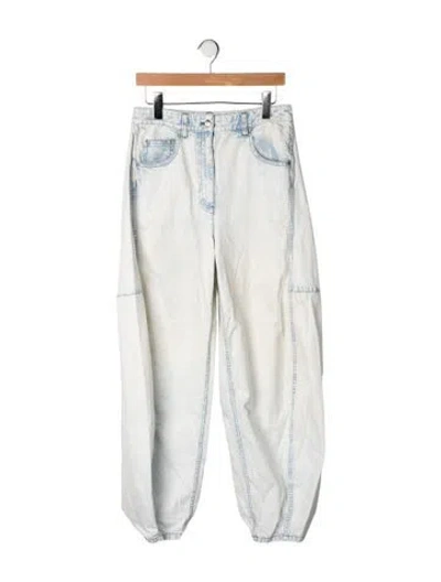 Pre-owned Tibi High-rise Wide Leg Jeans In Blue