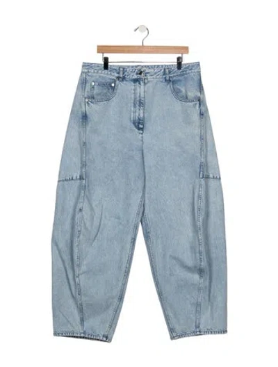 Pre-owned Tibi High-rise Wide Leg Jeans In Blue