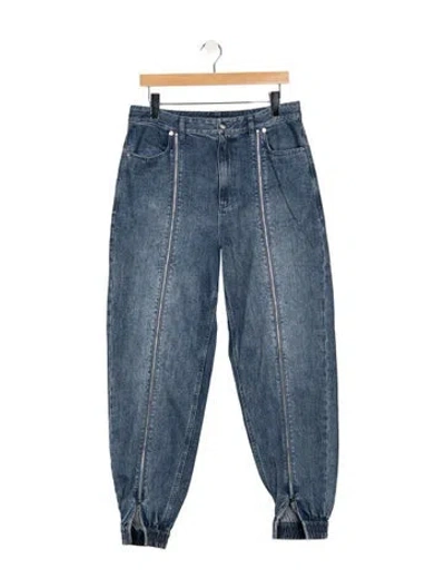 Pre-owned Tibi High-rise Wide Leg Jeans In Blue