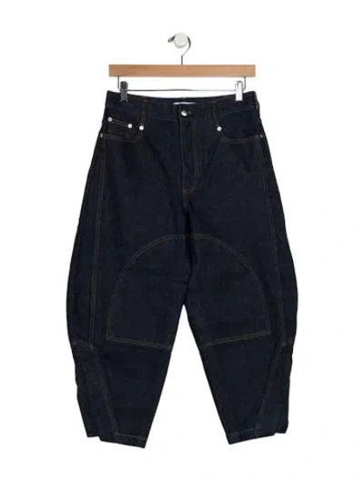 Pre-owned Tibi High-rise Wide Leg Jeans In Blue