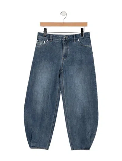 Pre-owned Tibi High-rise Wide Leg Jeans In Blue