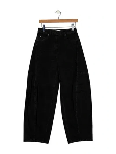 Pre-owned Tibi High-rise Wide Leg Jeans In Gray