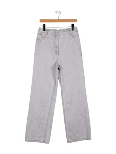 Pre-owned Tibi High-rise Wide Leg Jeans In Grey