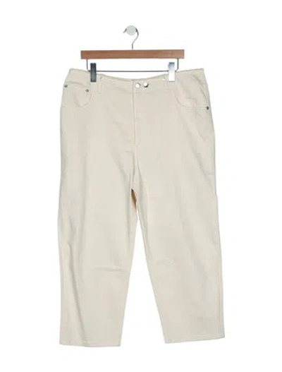 Pre-owned Tibi High-rise Wide Leg Jeans In Neutral