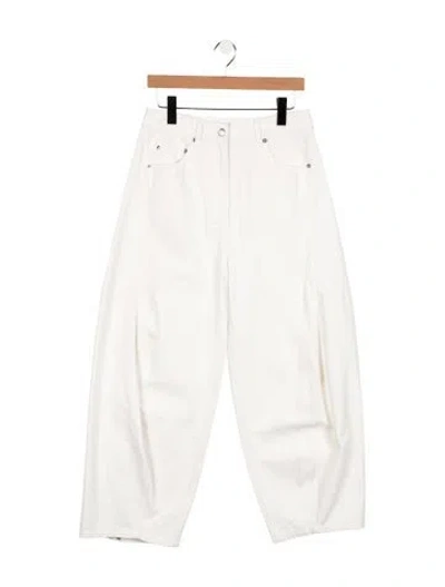 Pre-owned Tibi High-rise Wide Leg Jeans In Neutral