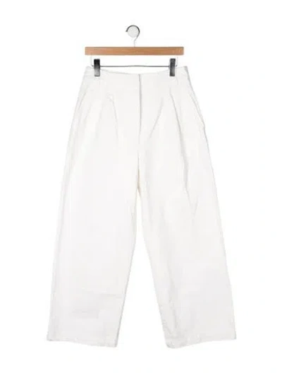 Pre-owned Tibi High-rise Wide Leg Jeans In Neutral