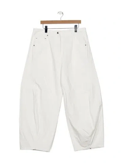 Pre-owned Tibi High-rise Wide Leg Jeans In Neutral