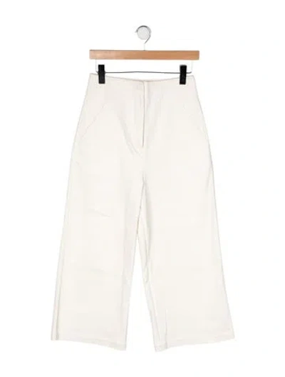 Pre-owned Tibi High-rise Wide Leg Jeans In Neutrals