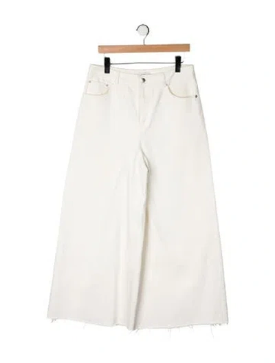Pre-owned Tibi High-rise Wide Leg Jeans In Neutrals
