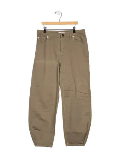 Pre-owned Tibi High-rise Wide Leg Jeans In Neutrals
