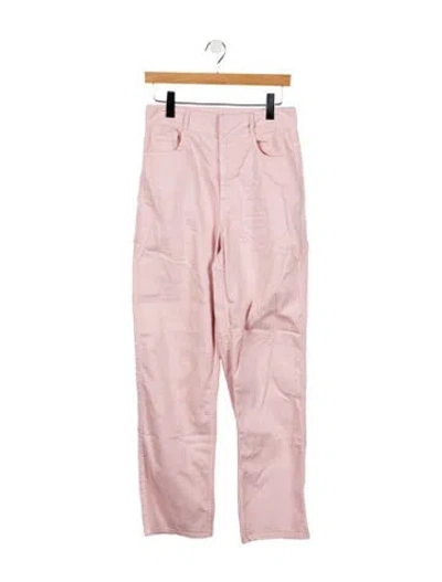 Pre-owned Tibi High-rise Wide Leg Jeans In Pink