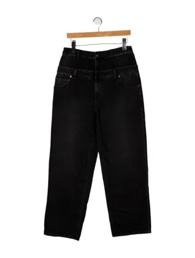Pre-owned Tibi High-rise Wide Leg Jeans W/ Tags In Black