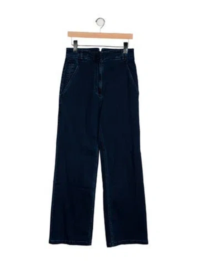 Pre-owned Tibi High-rise Wide Leg Jeans W/ Tags In Blue