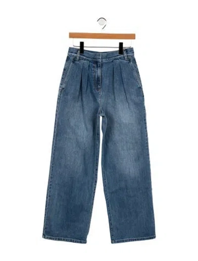Pre-owned Tibi High-rise Wide Leg Jeans W/ Tags In Blue
