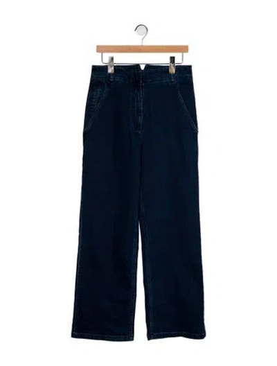 Pre-owned Tibi High-rise Wide Leg Jeans W/ Tags In Blue