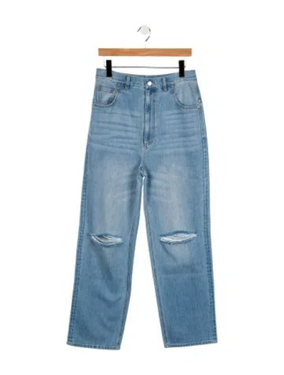 Pre-owned Tibi High-rise Wide Leg Jeans W/ Tags In Blue