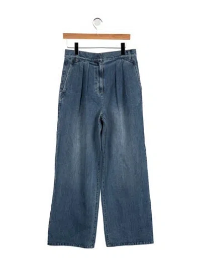 Pre-owned Tibi High-rise Wide Leg Jeans W/ Tags In Blue