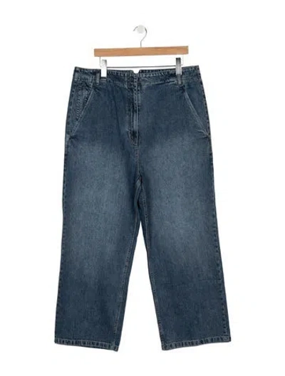 Pre-owned Tibi High-rise Wide Leg Jeans W/ Tags In Blue