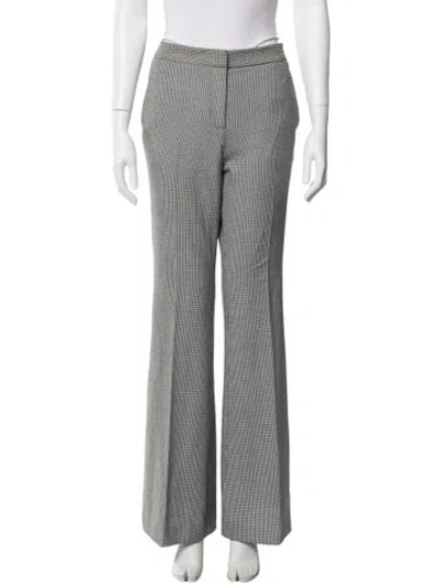 Pre-owned Tibi Houndstooth Print Wide Leg Pants In Multicolor
