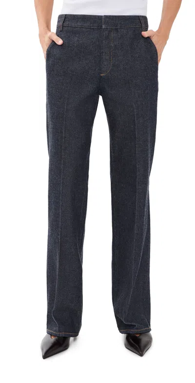 Tibi Indigo Denim Pat Petite Trouser Jeans Dark Denim