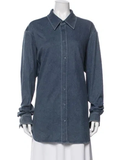 Pre-owned Tibi Jacket In Blue