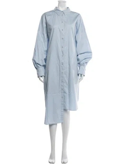 Pre-owned Tibi Knee-length Dress In Blue