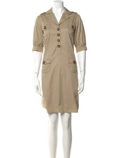 Pre-owned Tibi Knee-length Dress In Neutral