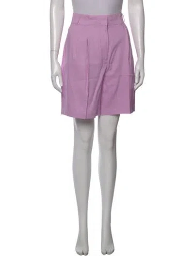 Pre-owned Tibi Knee-length Shorts In Purple
