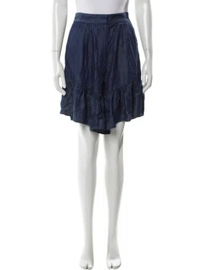 Pre-owned Tibi Knee-length Shorts W/ Tags In Blue