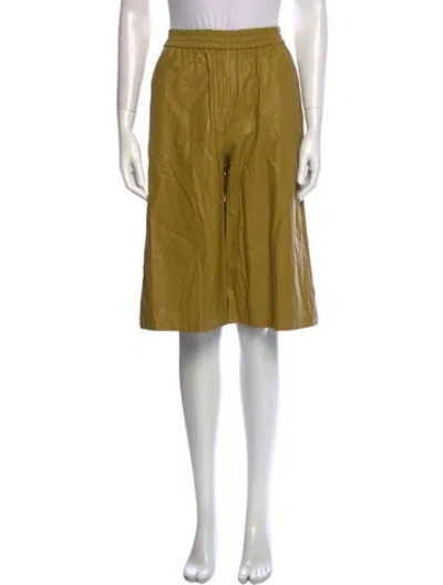 Pre-owned Tibi Knee-length Shorts In Yellow