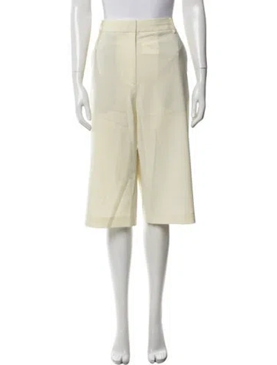 Pre-owned Tibi Knee-length Shorts In Yellow