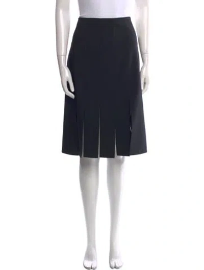 Pre-owned Tibi Knee-length Skirt In Black