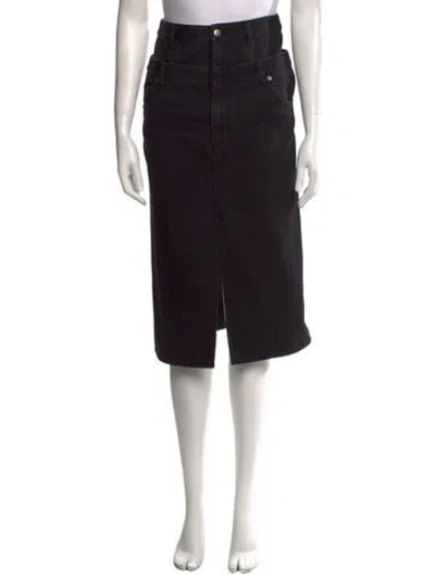 Pre-owned Tibi Knee-length Skirt In Black