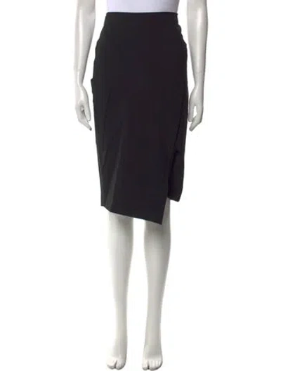 Pre-owned Tibi Knee-length Skirt In Black