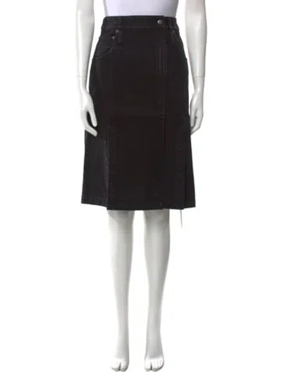 Pre-owned Tibi Knee-length Skirt In Black