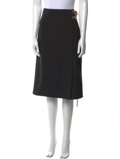 Pre-owned Tibi Knee-length Skirt In Black