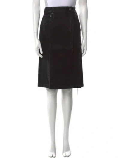Pre-owned Tibi Knee-length Skirt In Black