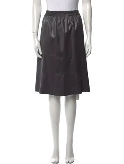 Pre-owned Tibi Knee-length Skirt In Black