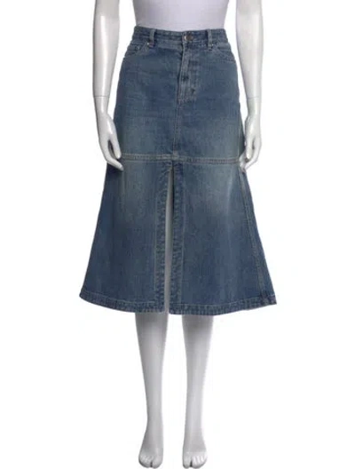Pre-owned Tibi Knee-length Skirt In Blue