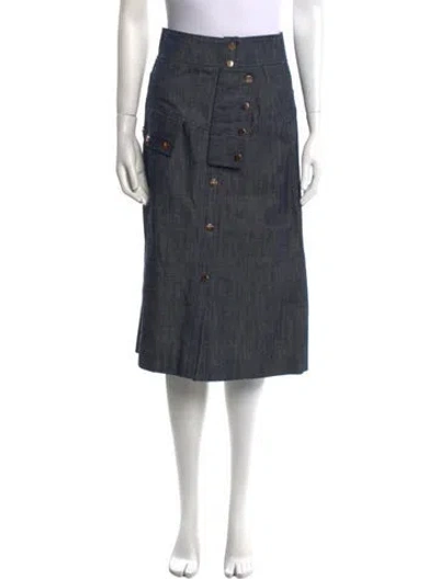 Pre-owned Tibi Knee-length Skirt In Blue