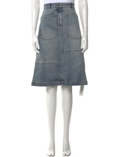 Pre-owned Tibi Knee-length Skirt In Blue
