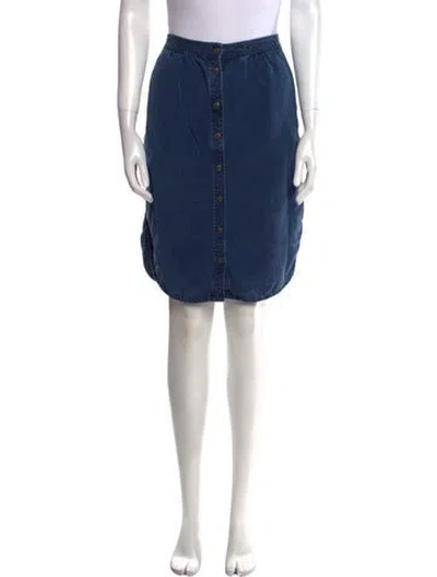 Pre-owned Tibi Knee-length Skirt In Blue