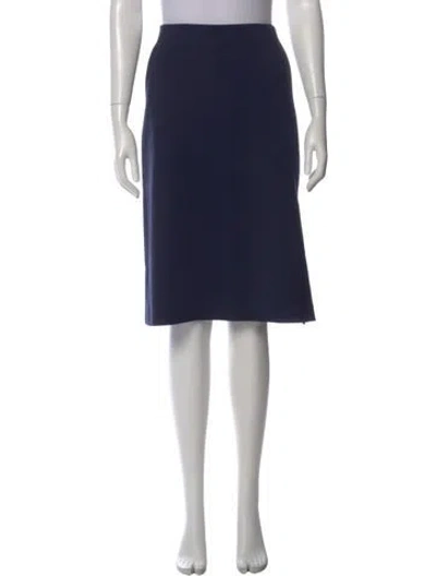 Pre-owned Tibi Knee-length Skirt In Blue