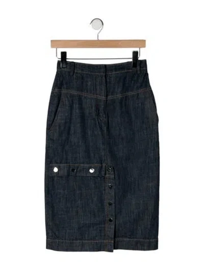 Pre-owned Tibi Knee-length Skirt In Blue