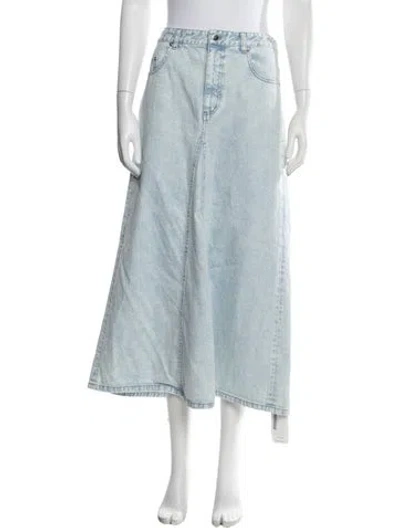 Pre-owned Tibi Knee-length Skirt In Blue