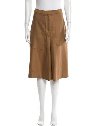 Pre-owned Tibi Knee-length Skirt In Brown